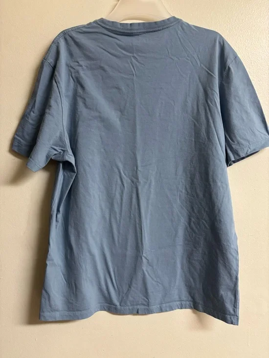 Calvin Klein Light Blue Logo Crew Neck Tee - Picture 2 of 4